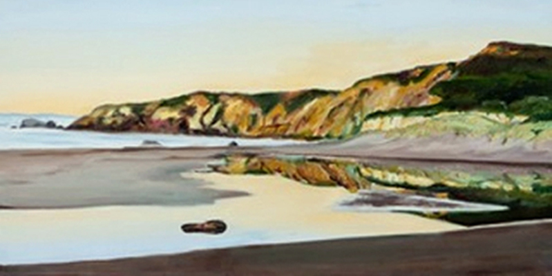 Kathleen Goodwin, Kehoe Beach with Reflection