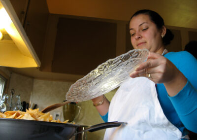 Raquel Cooking by Mario Garcia