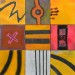 Will Thoms, Jump, acrylic, metallic paint, watercolor pencil, paper and wood scraps on 9 panels, 29 x 29, 2013 thumbnail