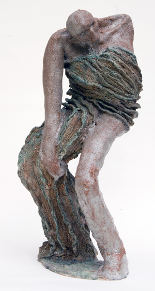 Mimi Abers, Some Other Blues, clay, 27x13x10 ins