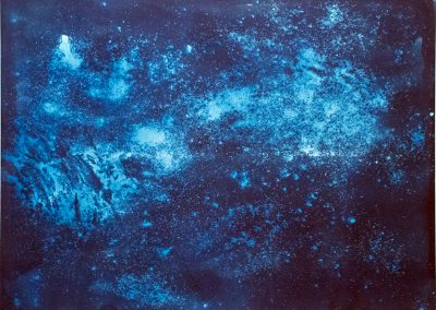 Hannah Perrine Mode - Planetarium (Tree), cyanotype on paper, 44x60in, 2018