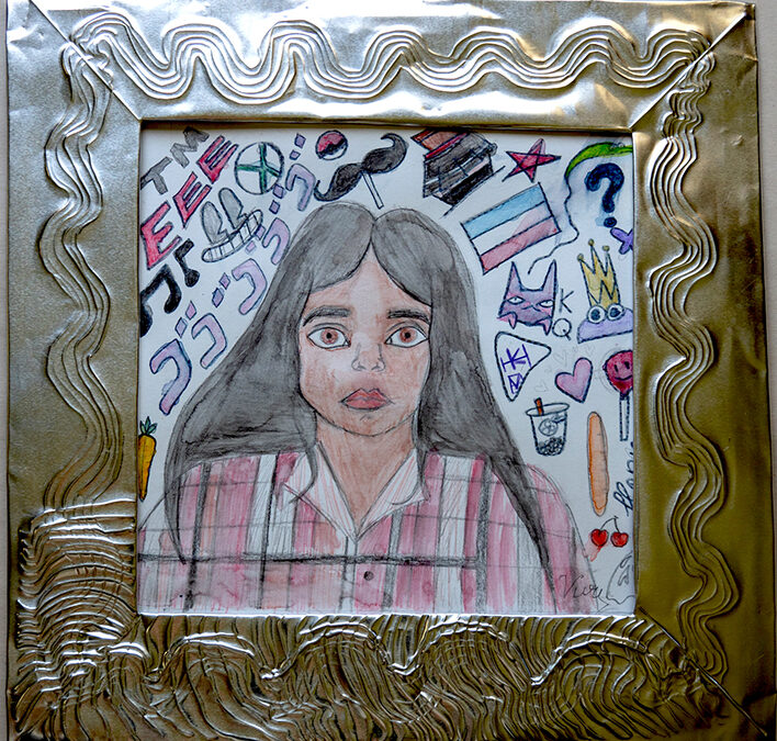 Self-Reflective Portraits by 8th Grade Grads