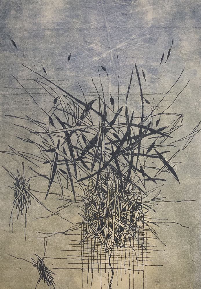 Danguole Rita Kuolas, Emergence, photopolymer etching, 12 x 8 in, 2020