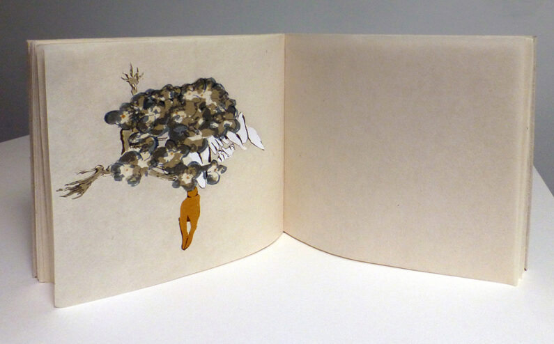 Joanna Kidd, Flower Creature Book, artist book, screenprints, 8 x 16 x .5 in, 2020