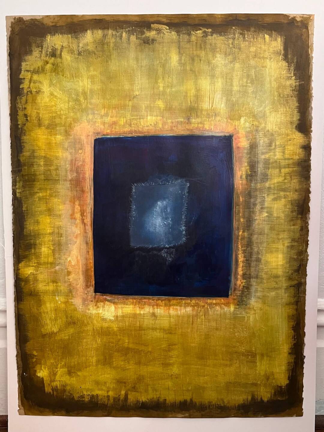Ellen Vogel - Dark Star mixedmedia - 25in x 37in framed