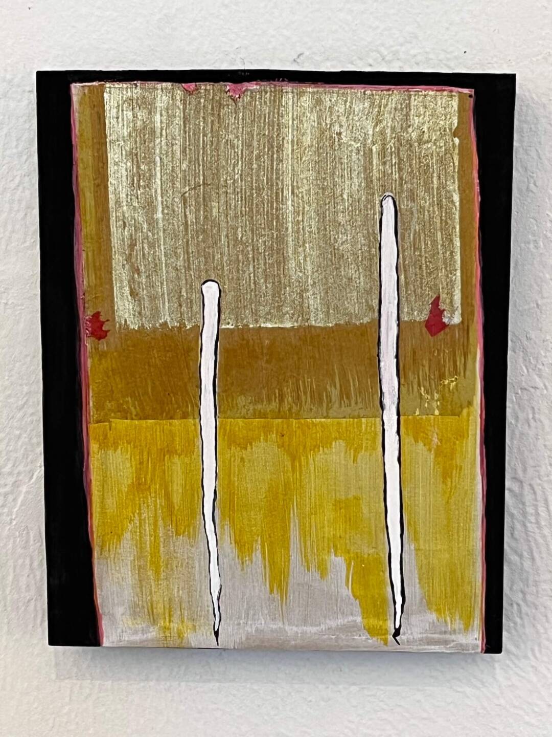 Ellen Vogel - Untitled - mixed media on wood panel - 8in x 10in