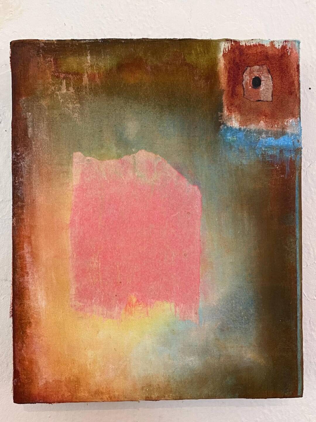 Ellen Vogel - Untitled - mixed media on wood panel - 8in x 10in - 2