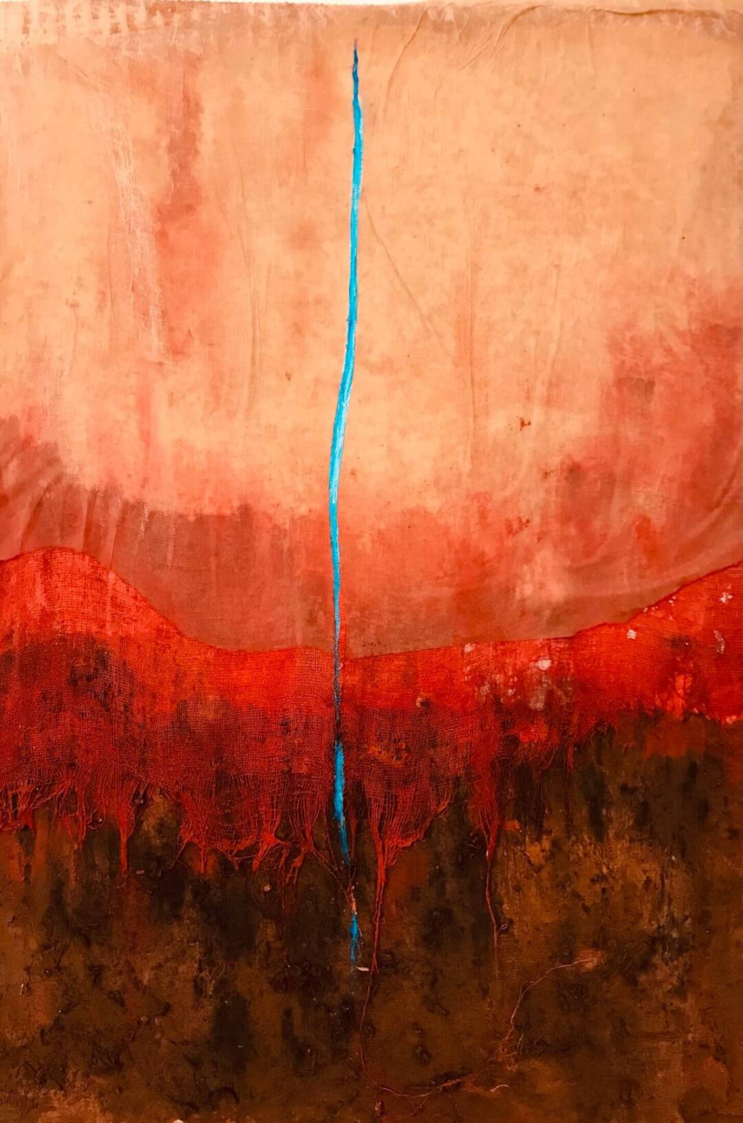 Ellen Vogel - Vehement - mixed media - 25in x 21in framed