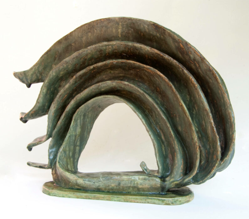 Mimi Abers - Omega Or The End of Everything - clay, 14x17x6in