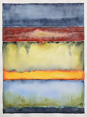Bernie Schimbke - Deep Water - Watercolor - 12in x 16in