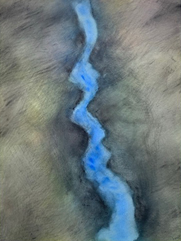 Bernie Schimbke - River - Watercolor - 12in x 16in