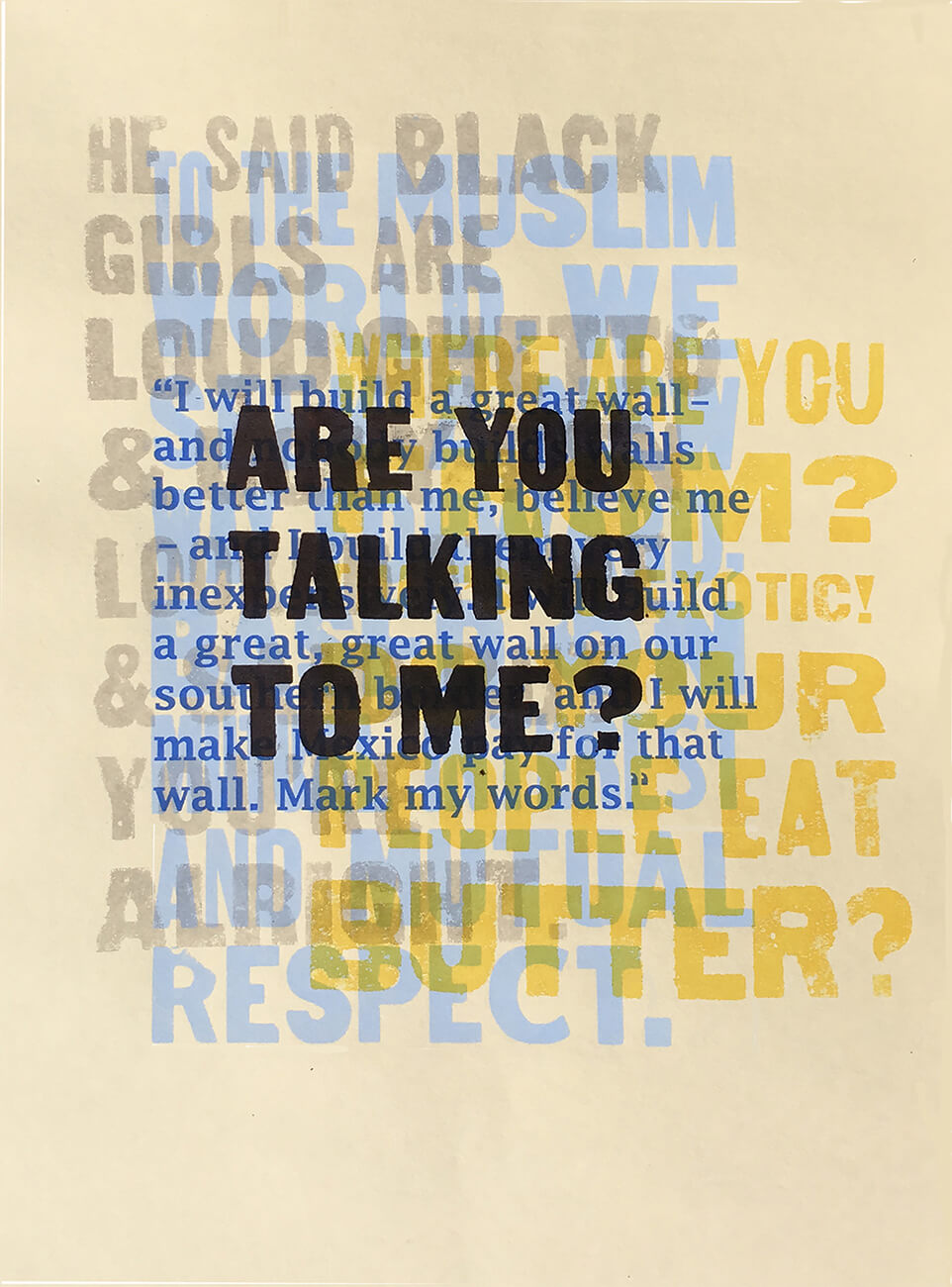 TRUTH - Artist Books and Broadsides - Marsh - Are You Talking To Me