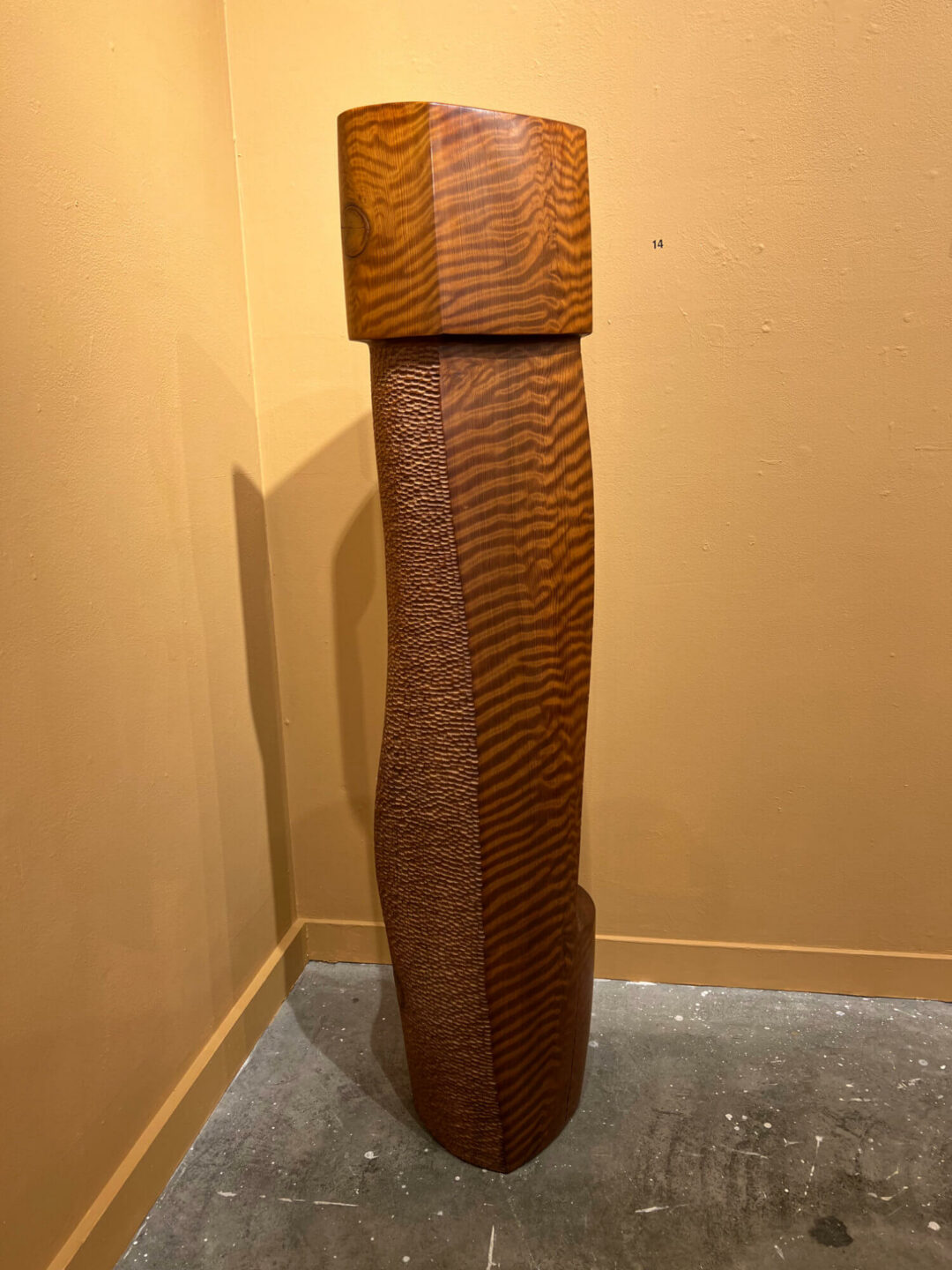 Bruce Mitchell - SENTINEL - 2009 - Curly redwood - 55in × 12.5in × 7.25in