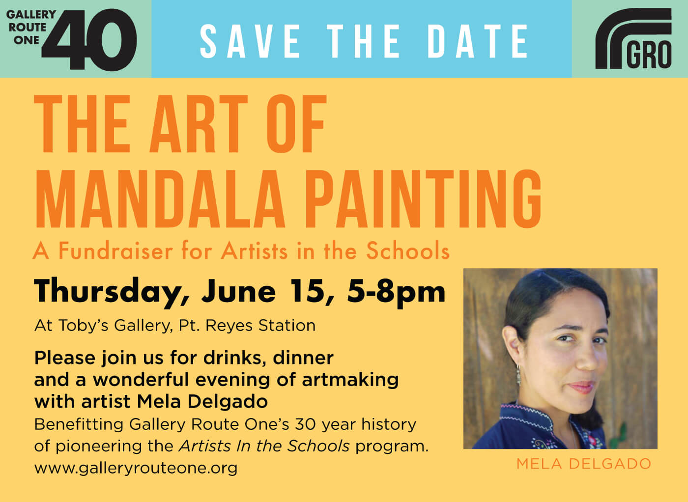 The Art of Mandala Painting - Artists In the Schools flyer