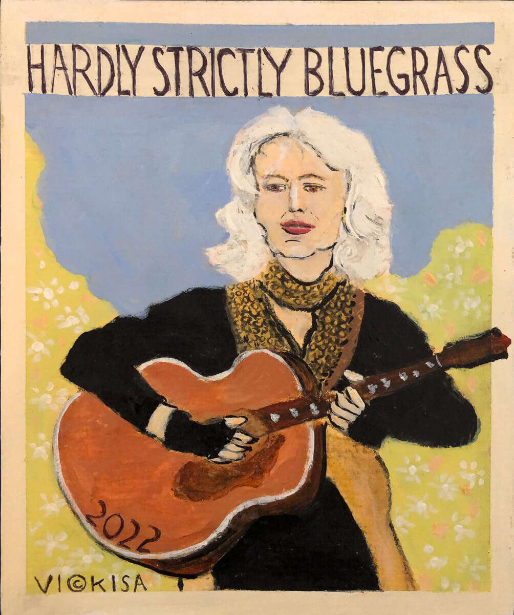 Vickisa - Hardly Strictly Bluegrass Cover - Accordian Book Page - 7 x 5.75