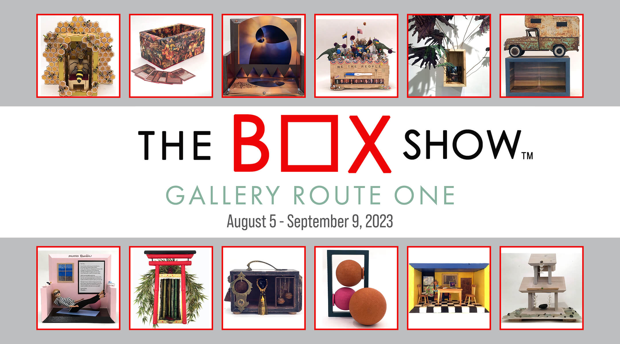 GRO The Box Show 2023 postcard