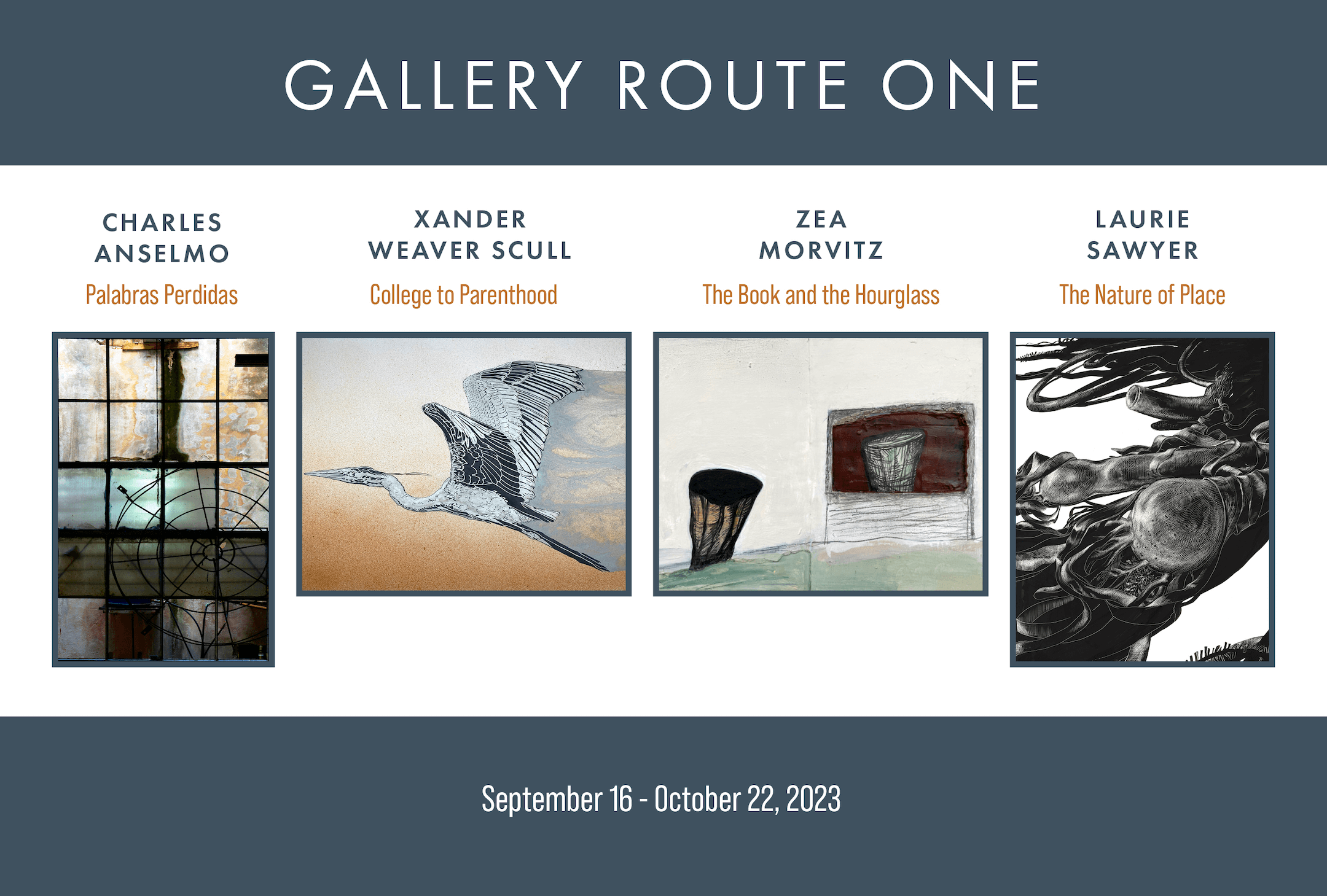GRO Exhibitions - Anselmo, Weaver-Scull, Morvitz, Sawyer - September 16 - October 22, 2023