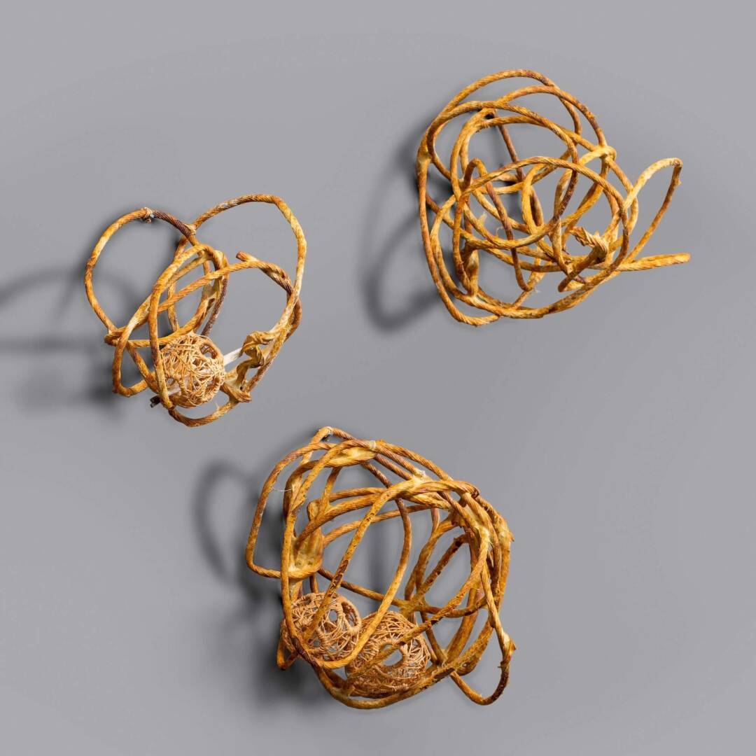 Renée Owen - Border Knots - Wire Sculpture - 17Hx18Wx7Din