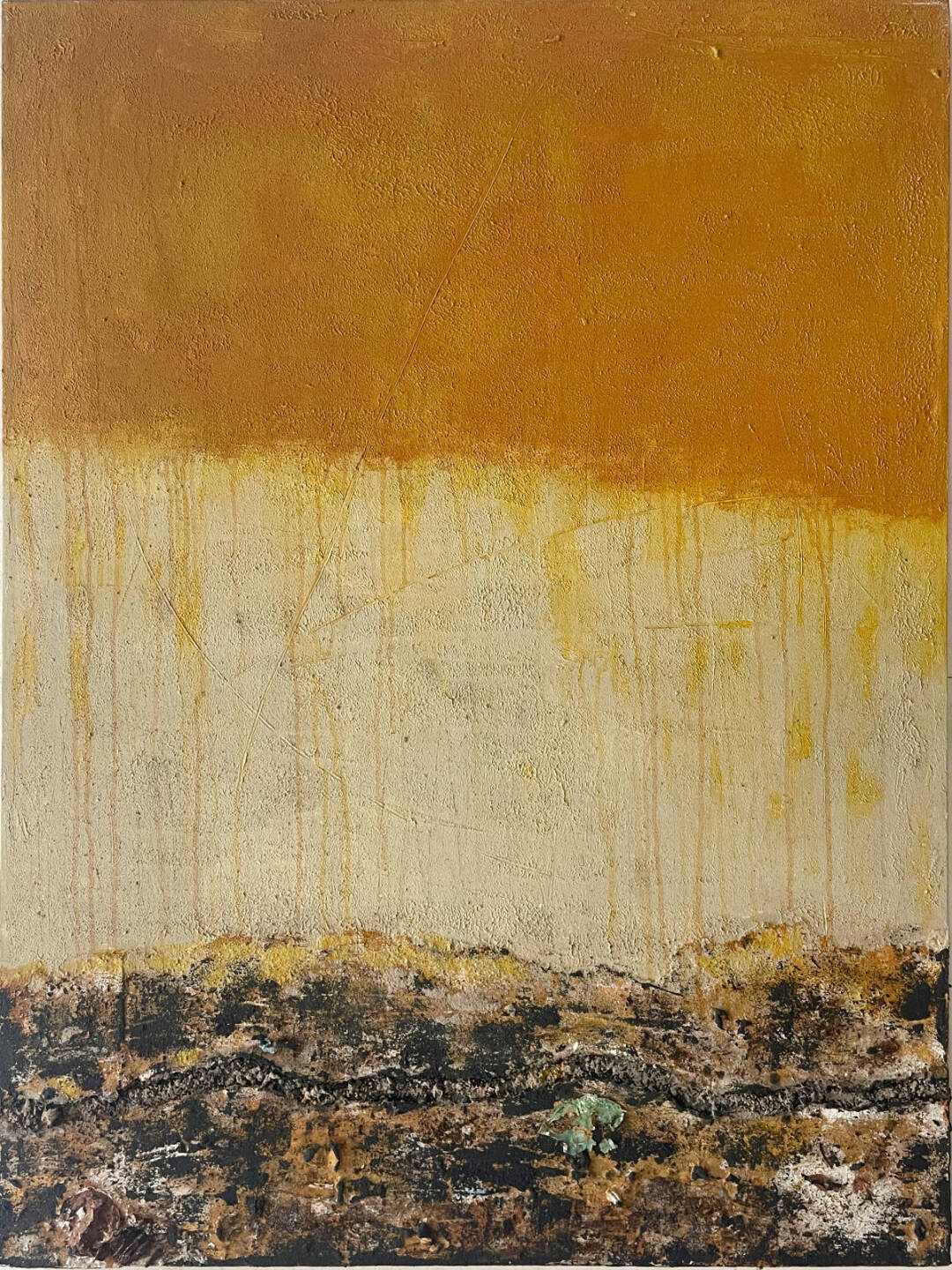 Mary Mountcastle - Rift 1 - Acrylic, Cast Paper - Mixed Media - 48H x 36W x 1D