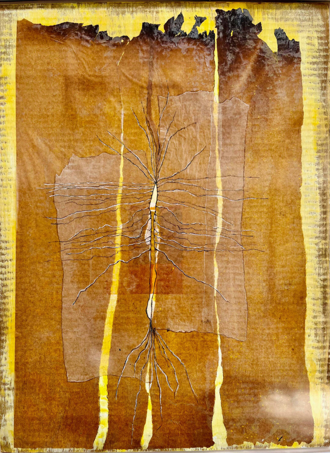 Ellen Vogel - Untitled - mixed media - 25x21 framed