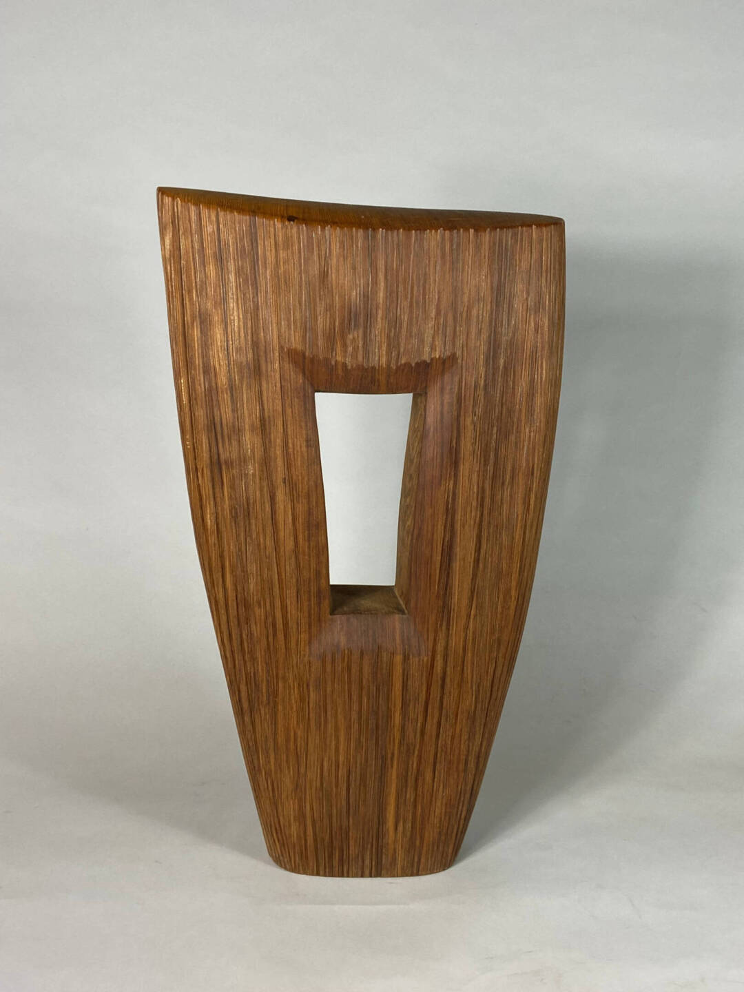 Bruce Mitchell - Solstice Stone - redwood - 27in h x 17in w. x 5in d