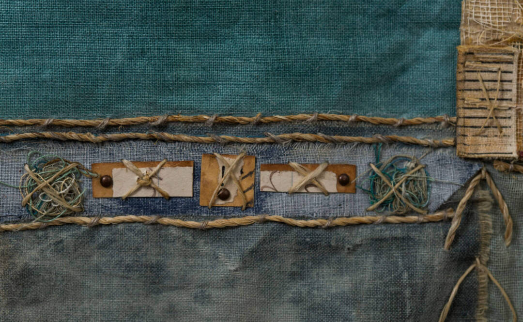 Renee Owen - Resuscitation - Detail Fiber Sculpture - 38in x 46in