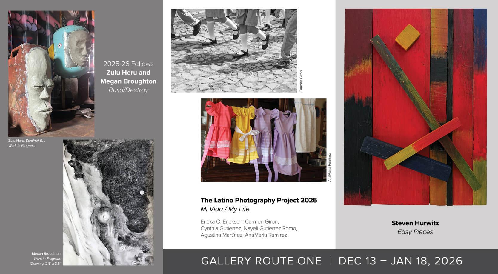 GRO Exhibitions Postcard - December 2025-January 2026