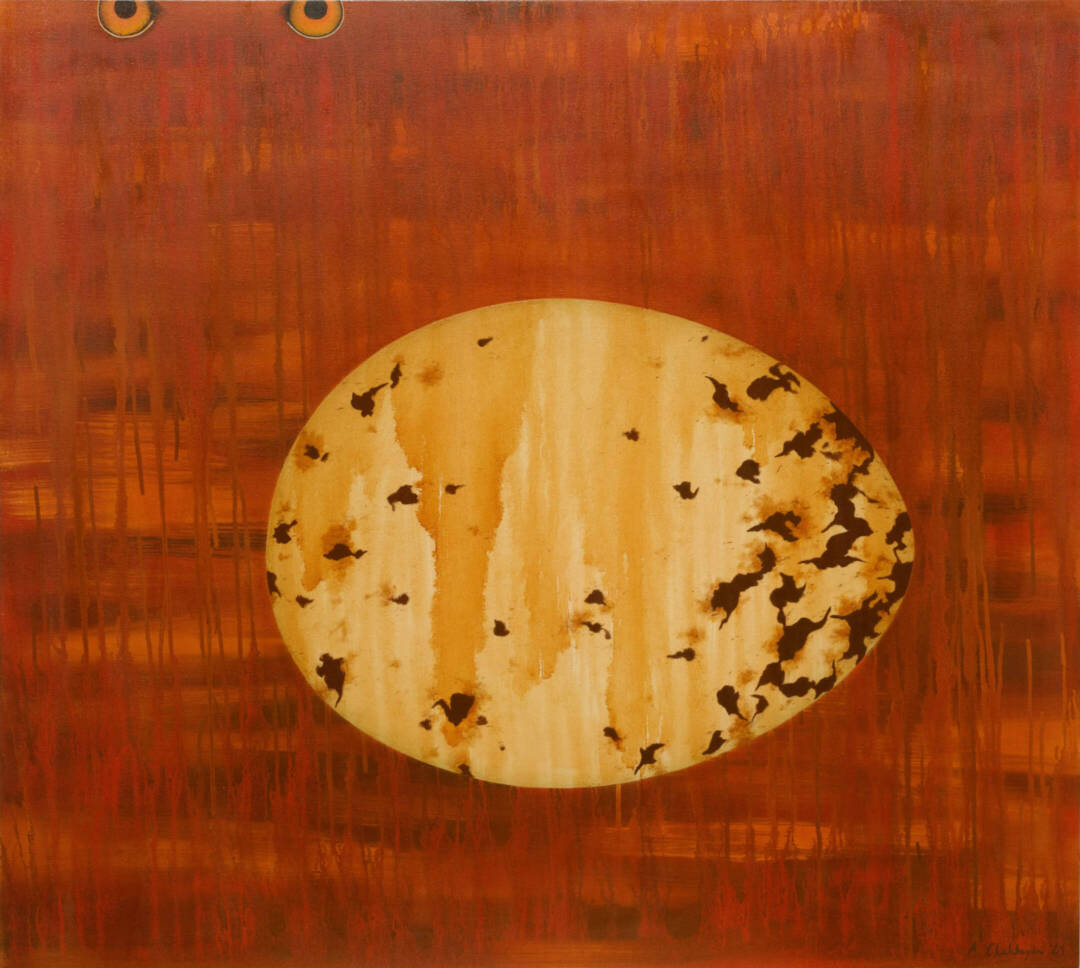 Arminee Chahbazian - Planet Buteo Jamaicensis (Red-Tailed Hawk) - 36in x 40in