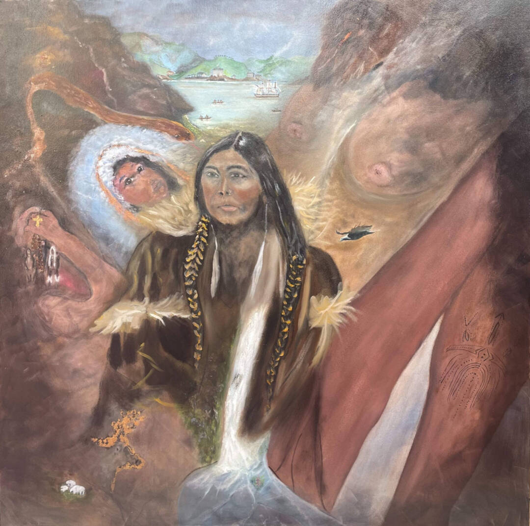 E A Zappa - In The Land's Memory - oil - 48x48